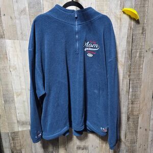 Polar Dogs By Big Dogs Vintage 90s Navy Fleece Quarter Zip Sweatshirt 4x Retro